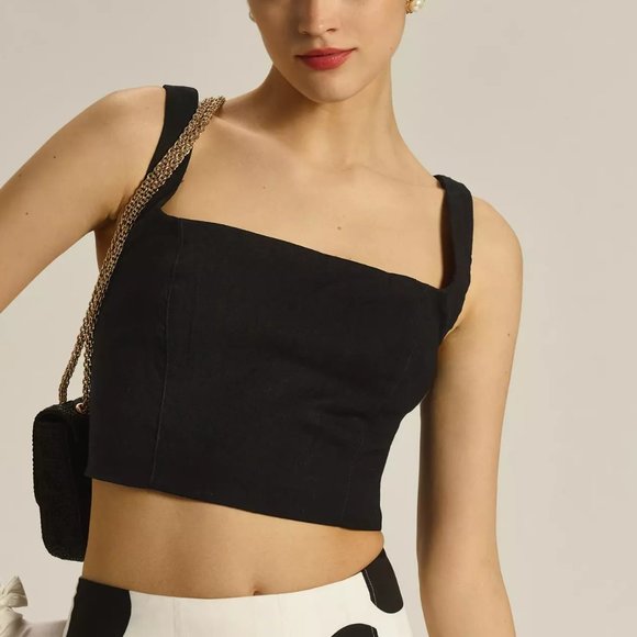 HTF Anthropologie Maeve Square-Neck Crop Tank - Picture 4 of 4